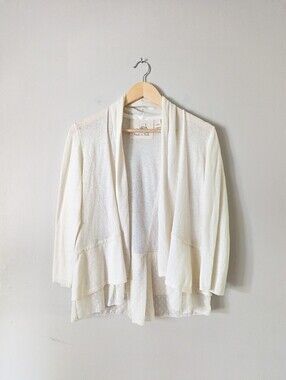 Angel Of The North Anthropologie Cream Cardigan
